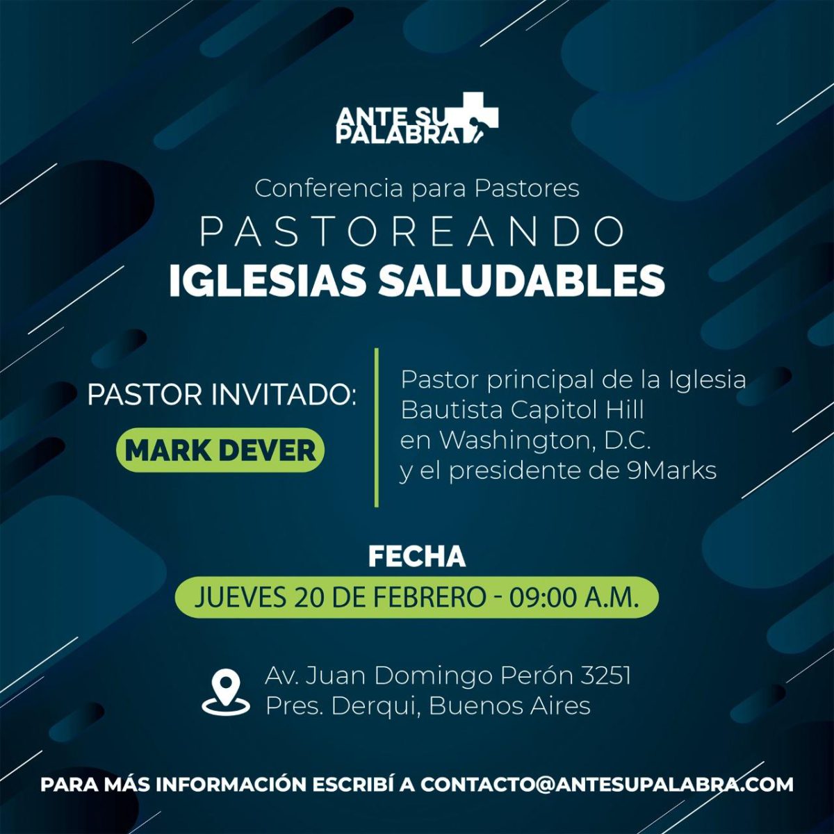 Flyer de Pastoreando iglesias saludables