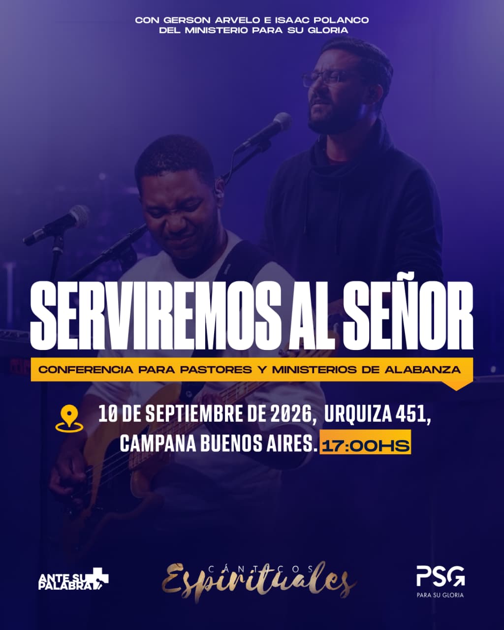 Flyer de Serviremos al Señor